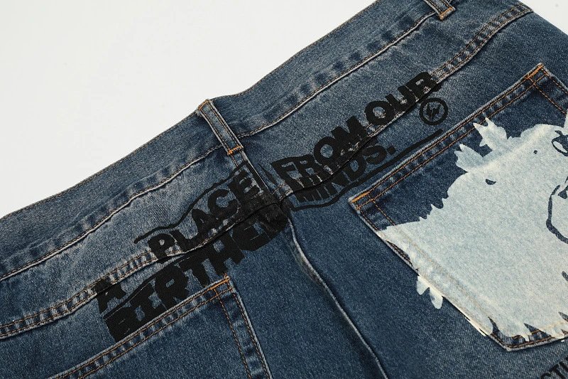 Collaborative Print Denim Jeans photo 5