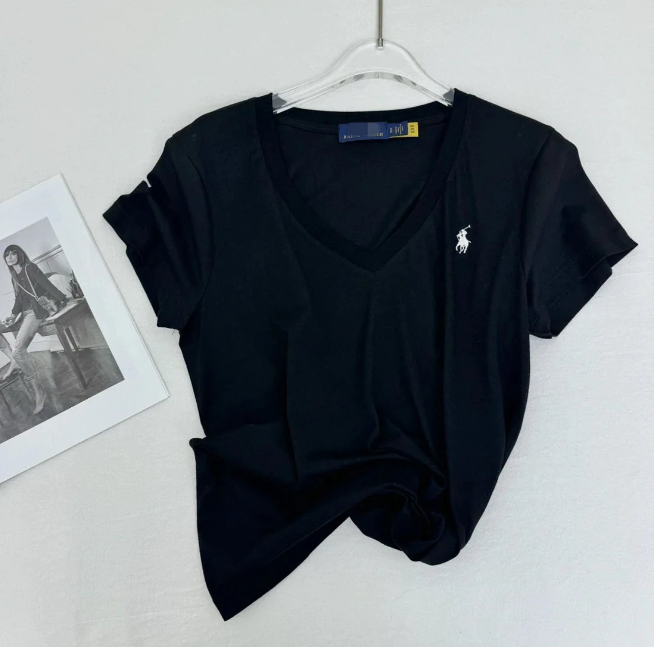 Ralph Lauren V-Neck Cotton T-Shirt photo 4