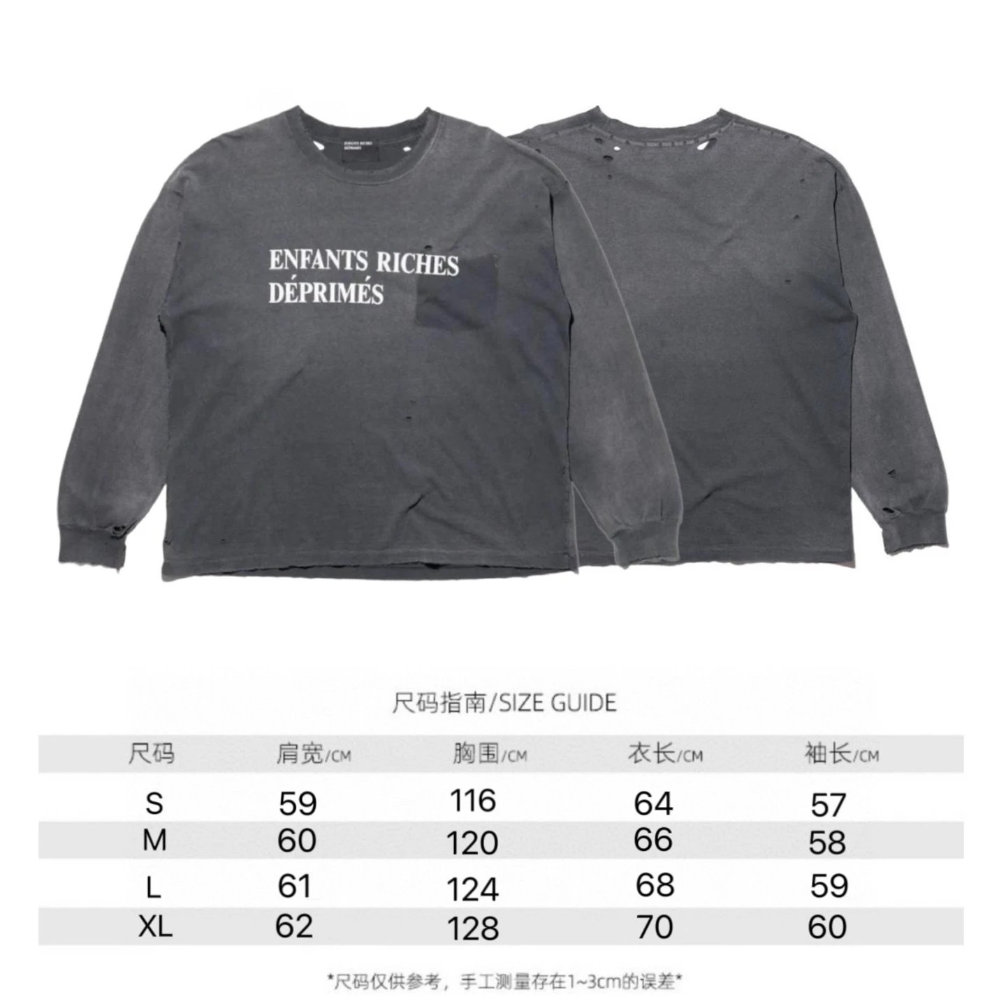 Distressed Pocket Long Sleeve Tee photo 3