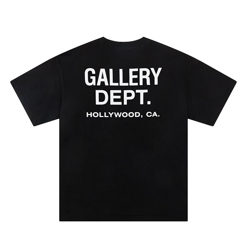 Gallery Dept. Graphic Print Black White Cream Green Casual T-Shirt