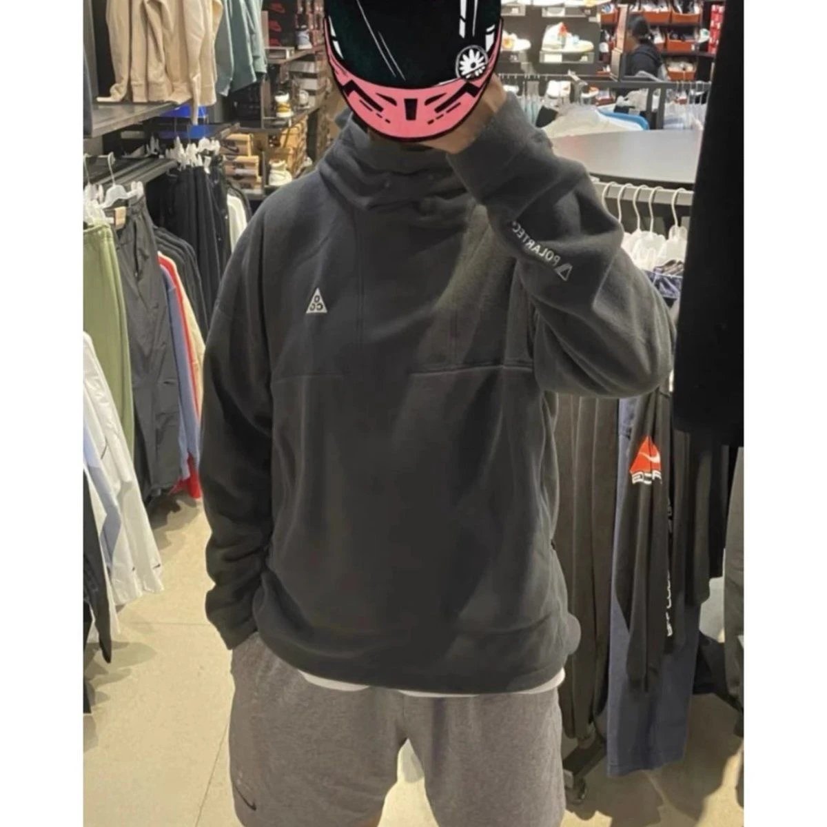 Classic Logo Embroidered Fleece Hoodie photo 3