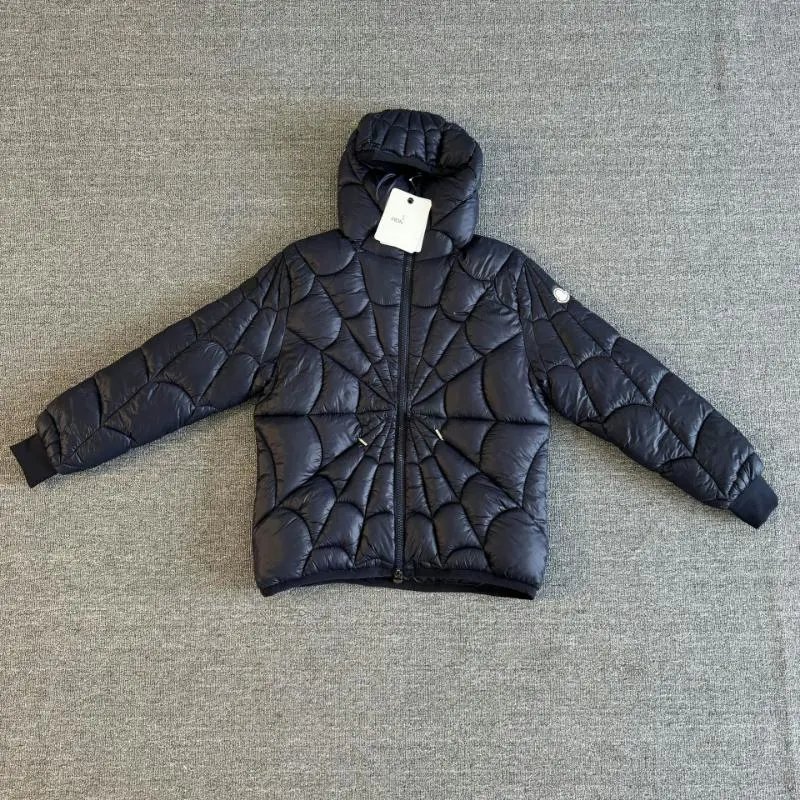 Spider Webbing Quilted Hooded Jacket photo 5