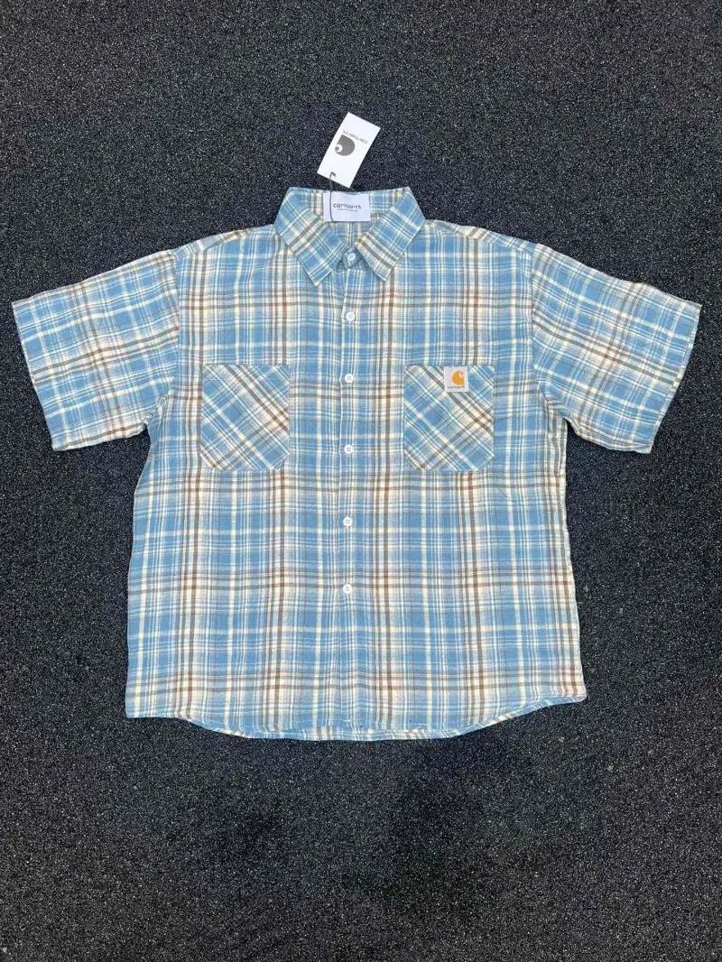 Cotton Grid Embroidered Shirt photo 8