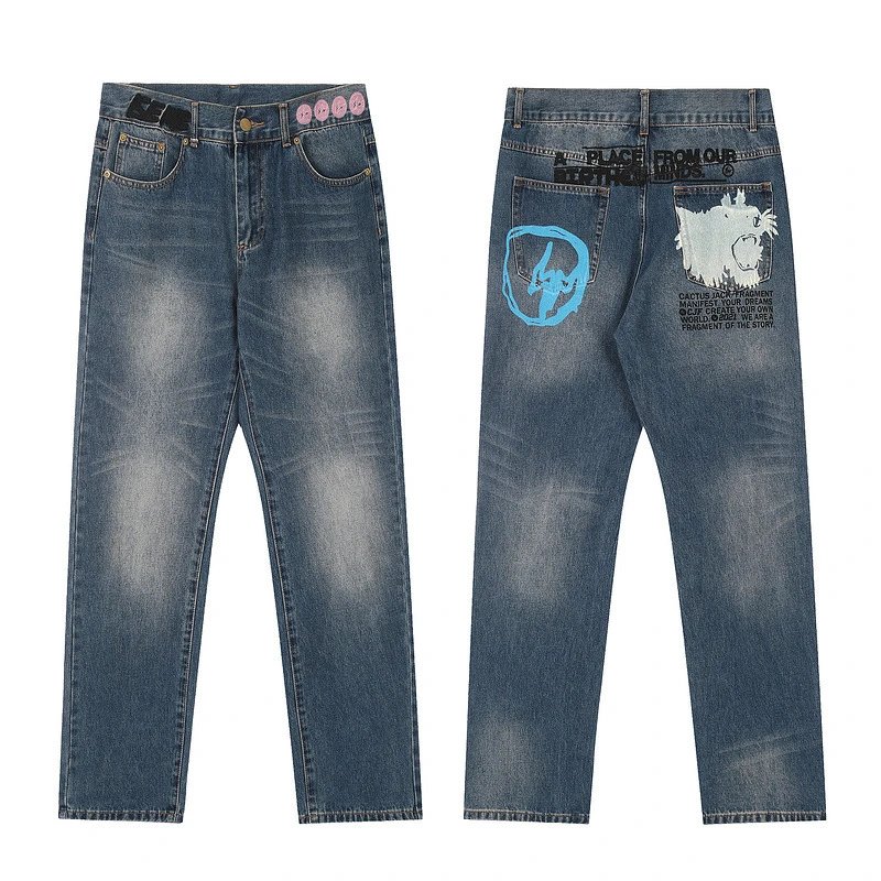 Collaborative Print Denim Jeans photo 2