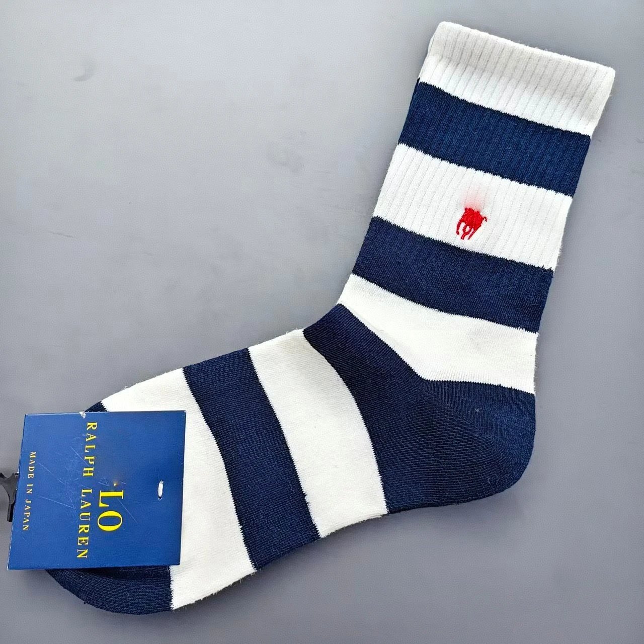 Embroidered Mid-Calf Polka Dot Cotton Socks photo 6