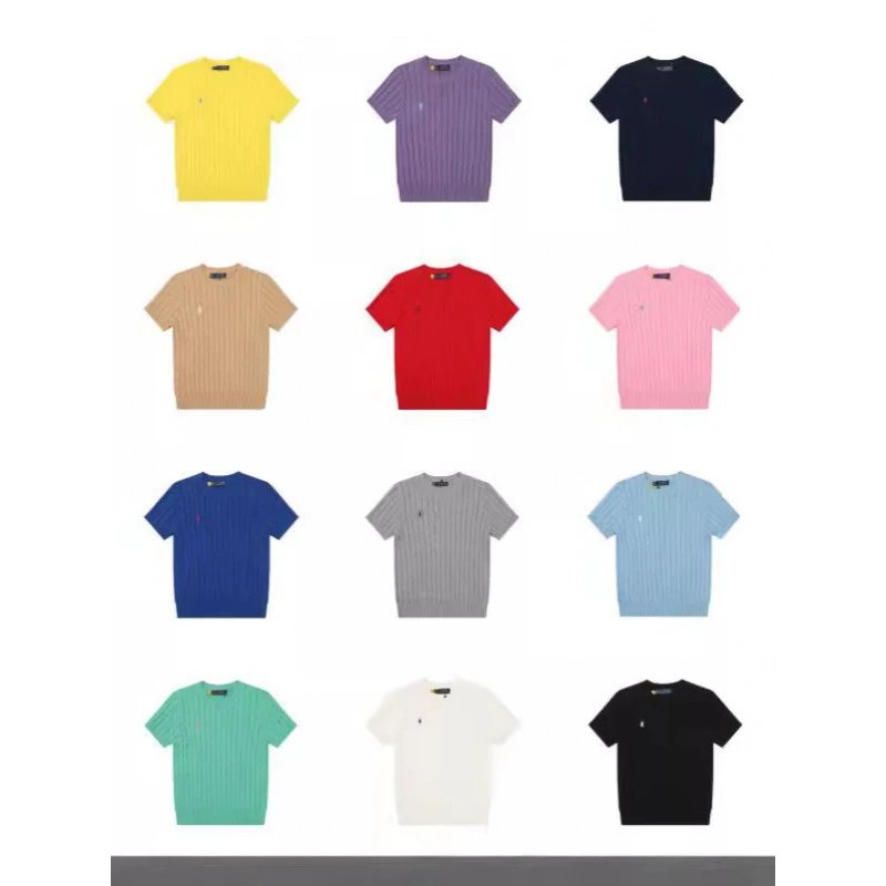 Ralph Lauren Pony Embroidered Knit T-Shirt