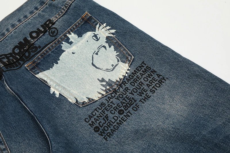 Collaborative Print Denim Jeans photo 6