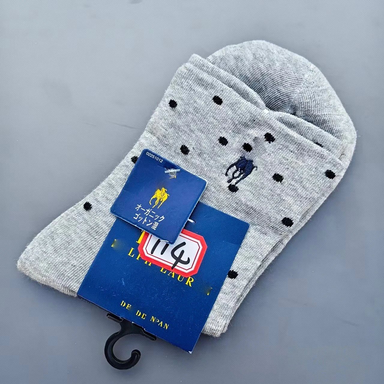 Embroidered Mid-Calf Polka Dot Cotton Socks photo 4