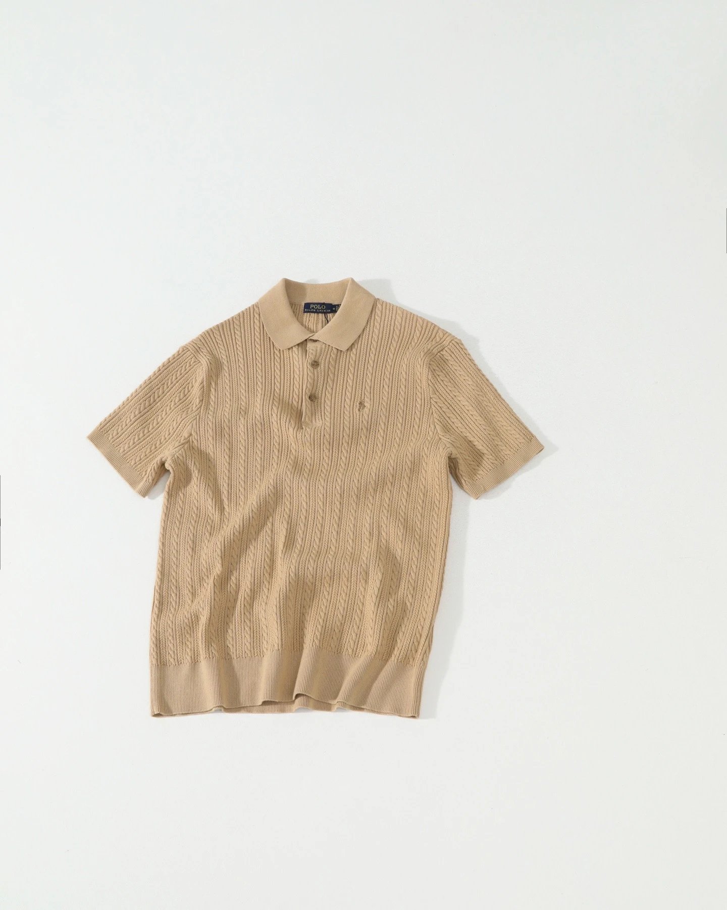 Ralph Lauren Twisted Cable Knit Polo Shirt photo 4