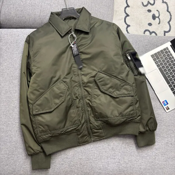 Design Military-Style Field Jacket Army Green Outerwear - 7