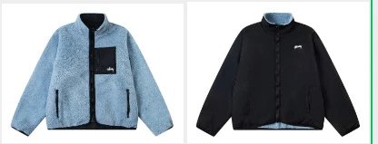 Reversible Ethnic Print Fleece Jacket photo 2