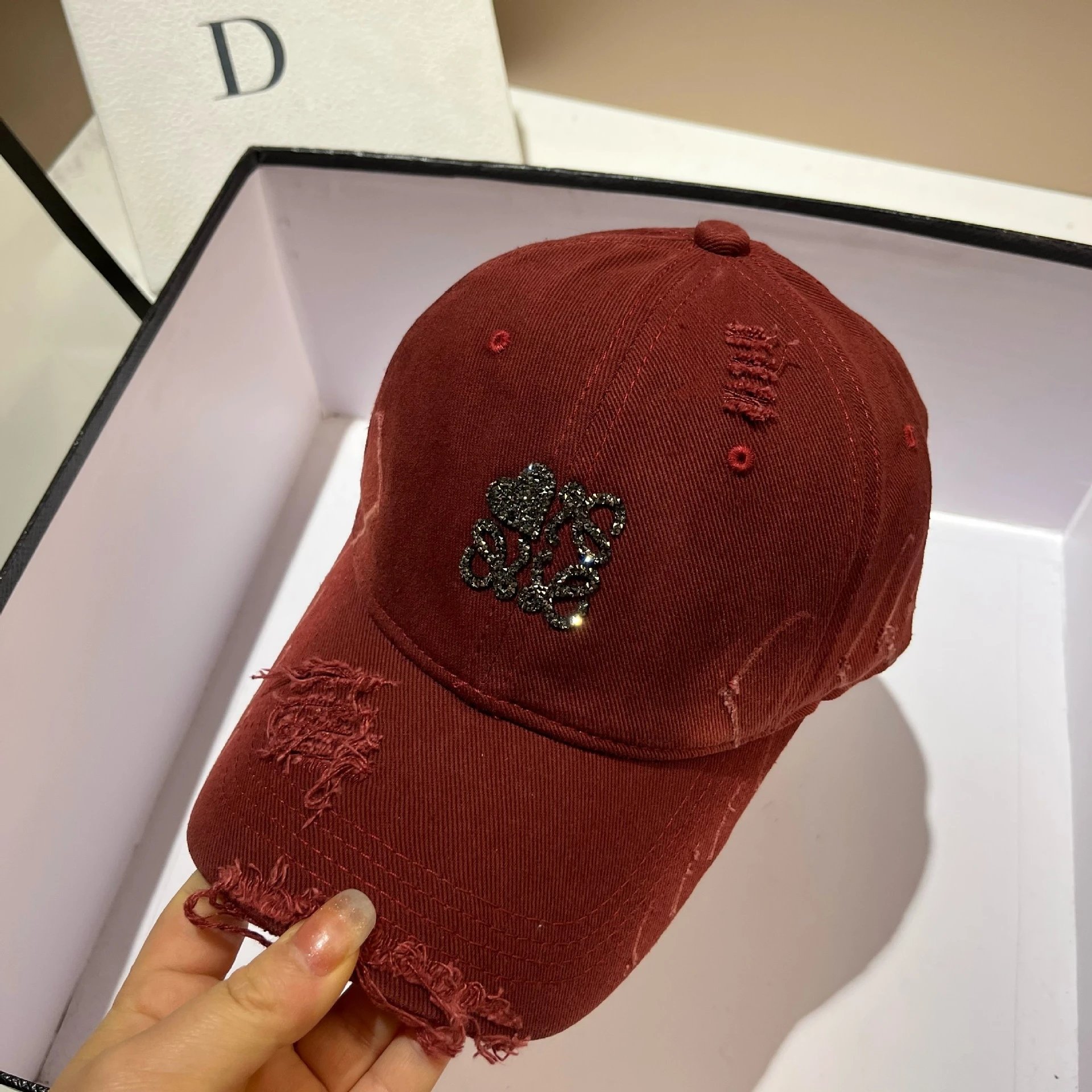 Heart Embroidery Baseball Cap photo 6
