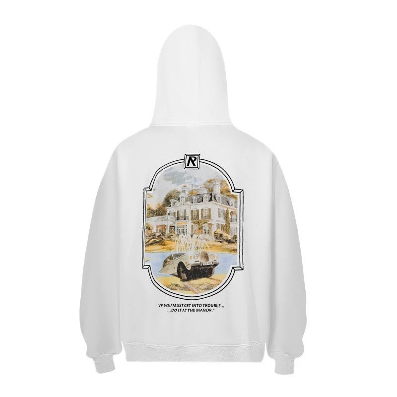 Letter Print Washed Hoodie photo 8