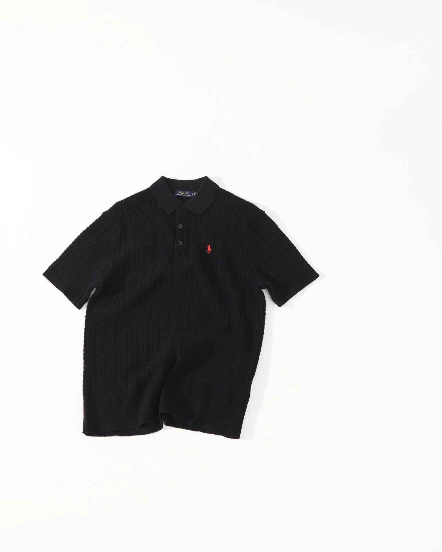 Ralph Lauren Twisted Cable Knit Polo Shirt photo 3