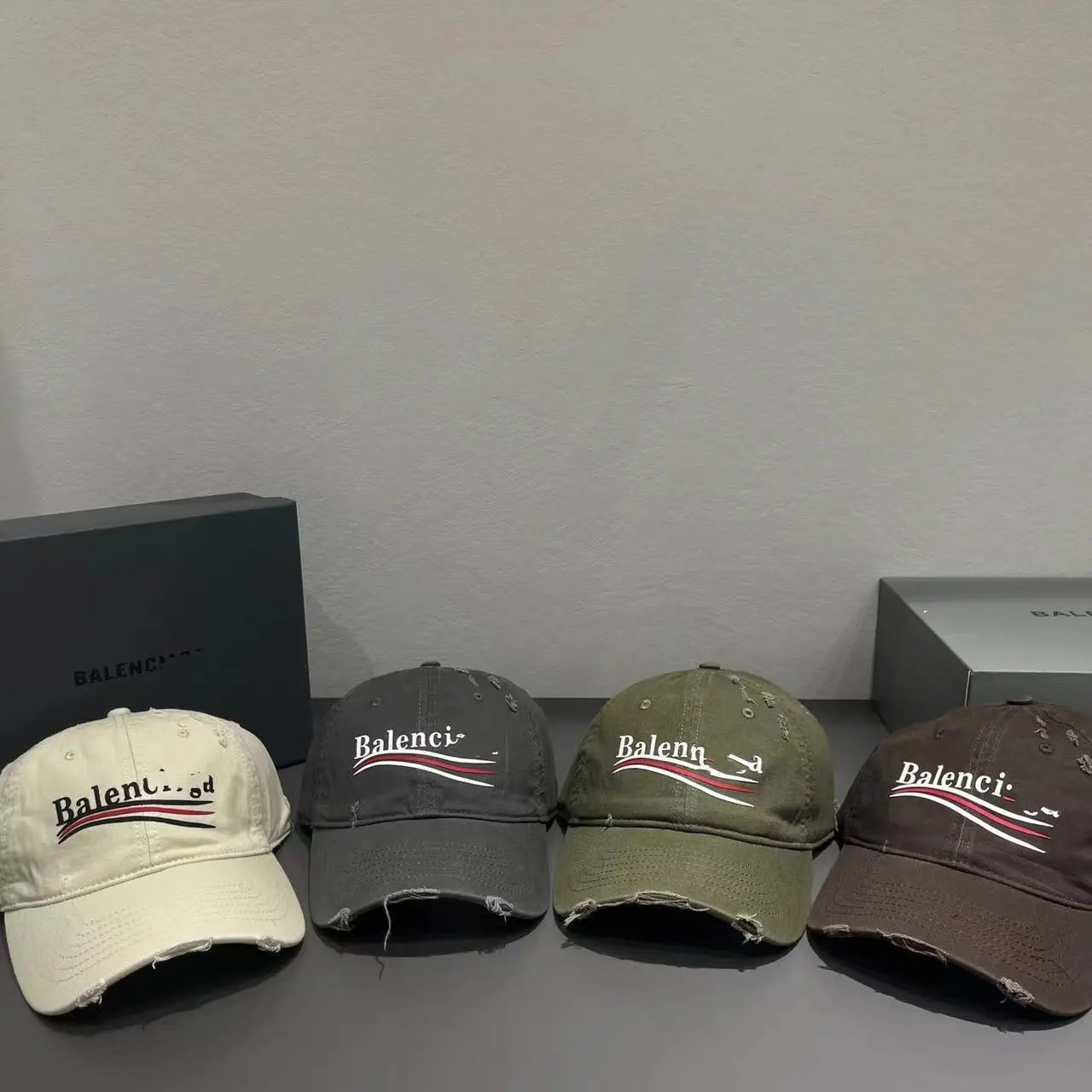 Balenciaga Distressed Baseball Cap