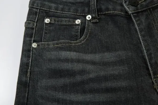 Stone Island Tank Shield Ghost Piece Black Distressed Slim Fit Jeans - 9