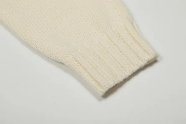 Arte Knit Polo Cream Sweater - 29