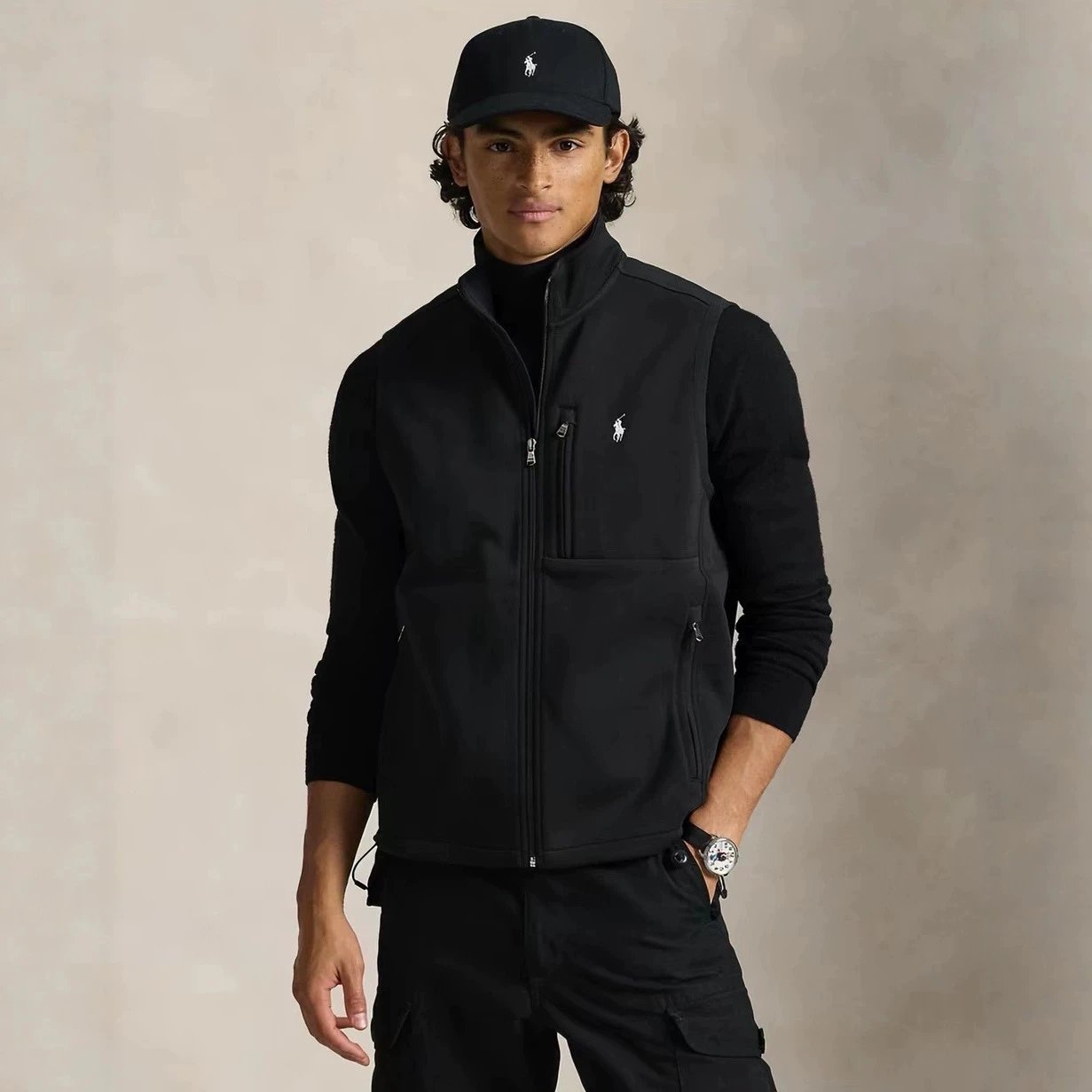 Embroidered Polo Vest