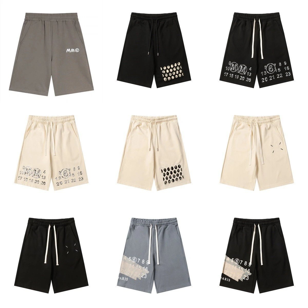 Embroidered Drawstring Jogger Shorts