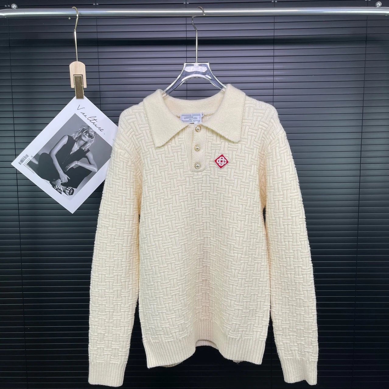 Polo Collar Knit Sweater photo 5