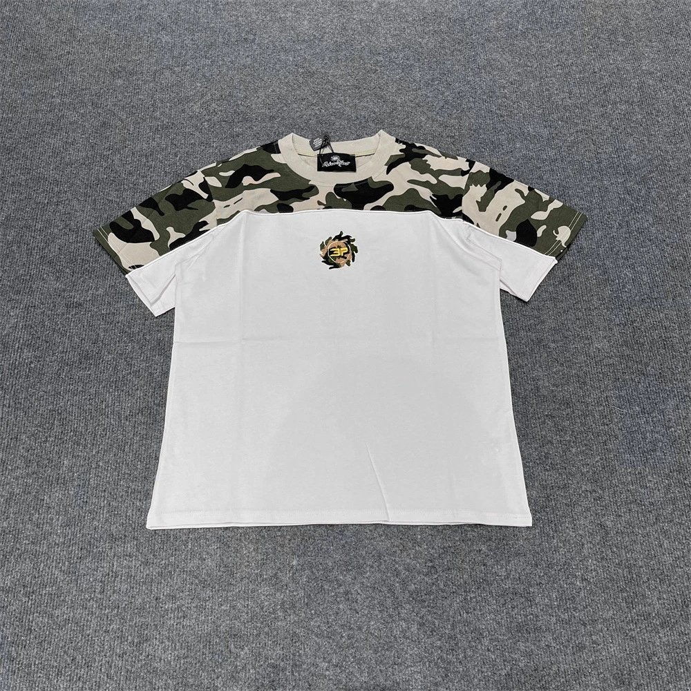 Logo Embroidered Camo Short Sleeve Shorts Set photo 4