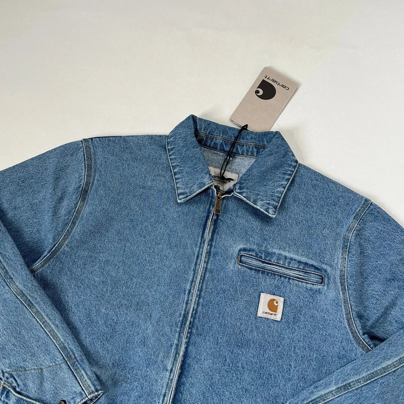Carhartt WIP Detroit Jacket Light Wash Denim Jacket - 24
