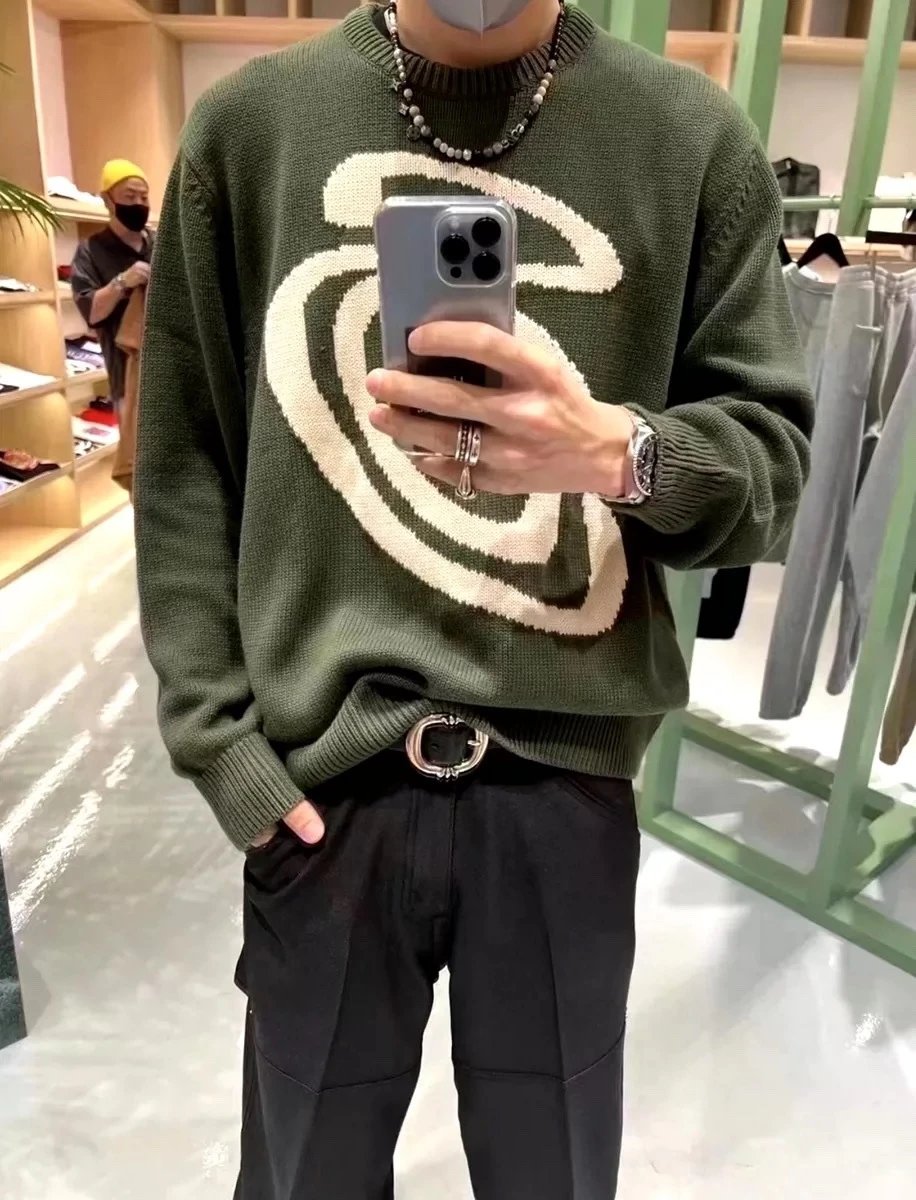Ribbed Heavy Jacquard Knit Sweater photo 5