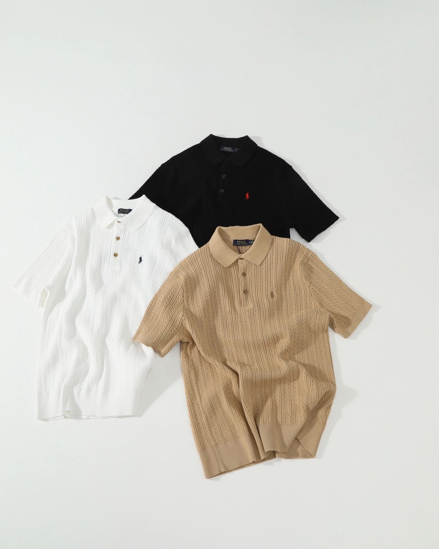 Ralph Lauren Twisted Cable Knit Polo Shirt photo 6