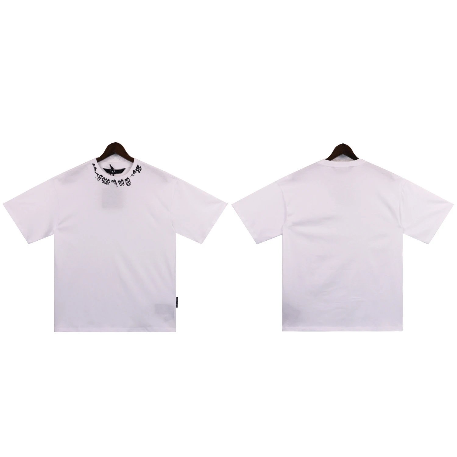 Letter Collar Print T-Shirt photo 3