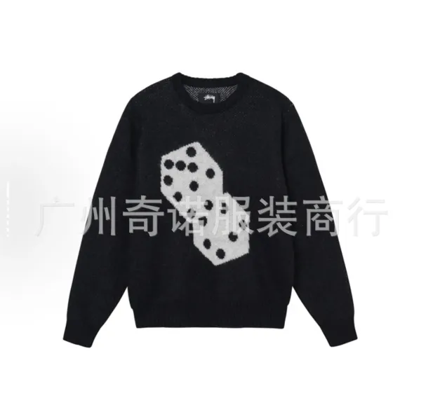 Stüssy Dice Knit Sweater Black - 1