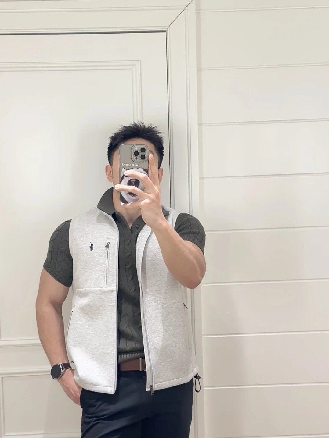 Embroidered Polo Vest photo 8