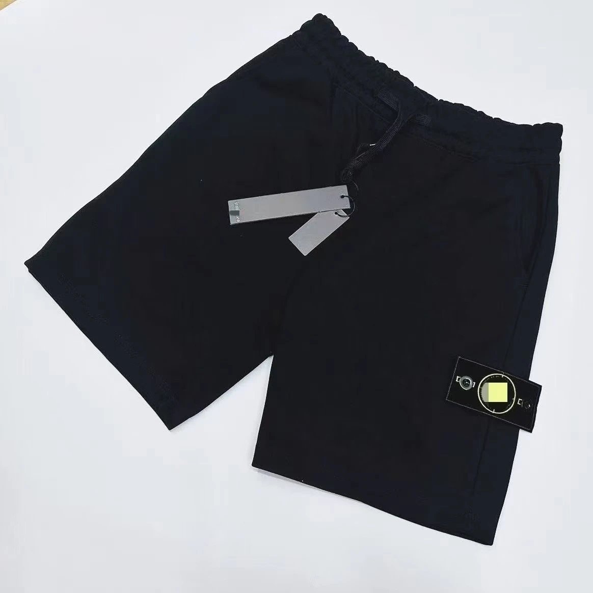 Badge Drawstring Shorts Unisex Cotton photo 2