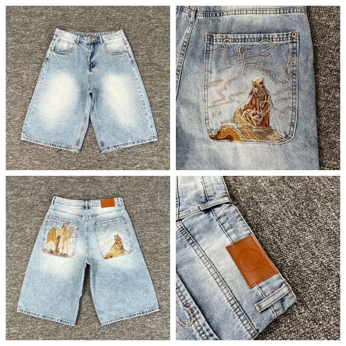 Schwarz Gallery Patchwork Distressed Jeans - 15