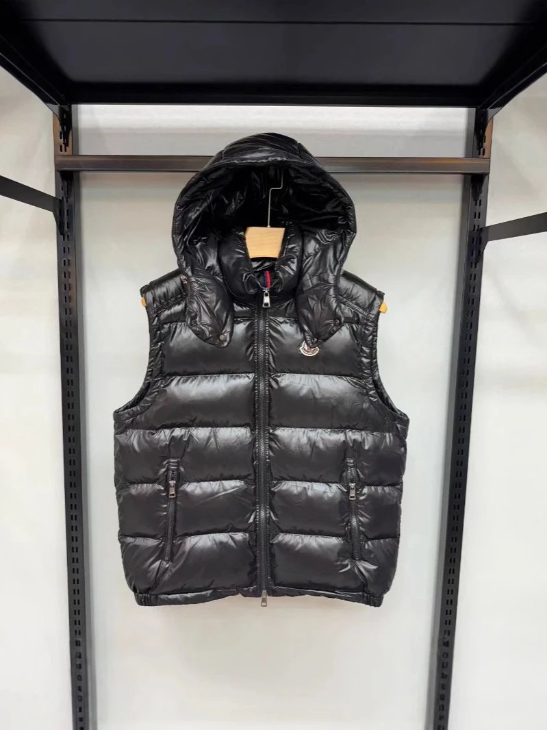 Down Cotton Vest Hooded Puffer photo 3