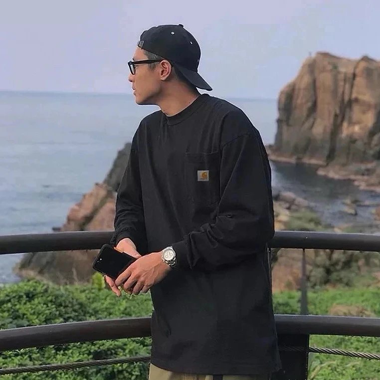 Carhartt WIP Pocket Sweatshirt Navy Blue Hoodie - 14