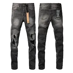 Design Distressed Black Wash Jeans - 1