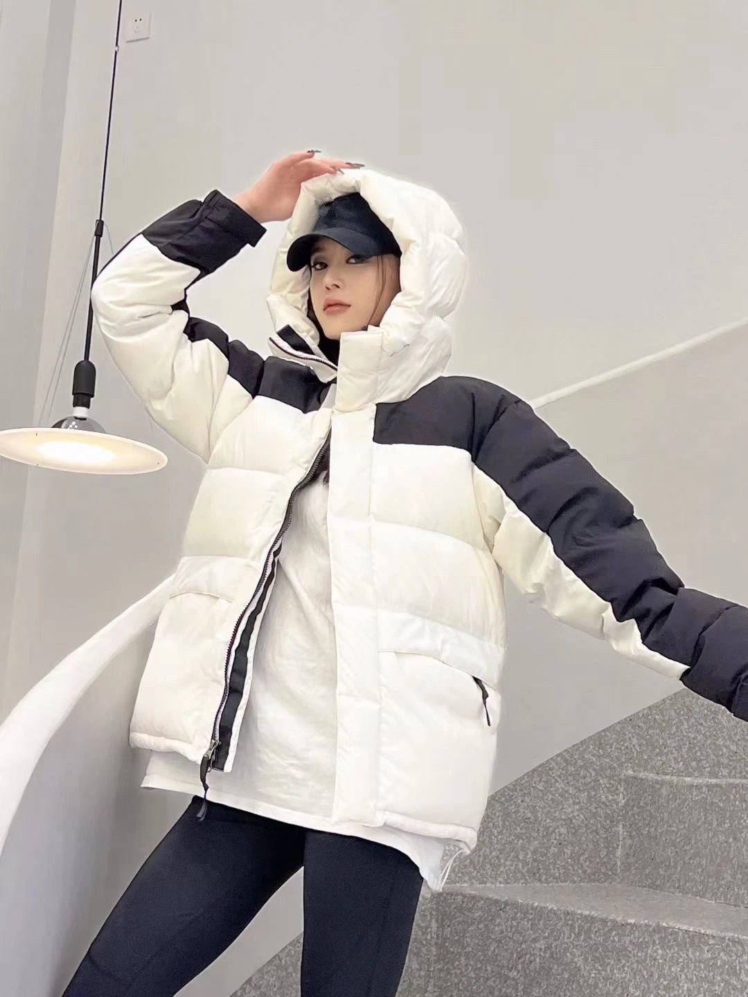 Embroidered Hooded Puffer Jacket photo 7