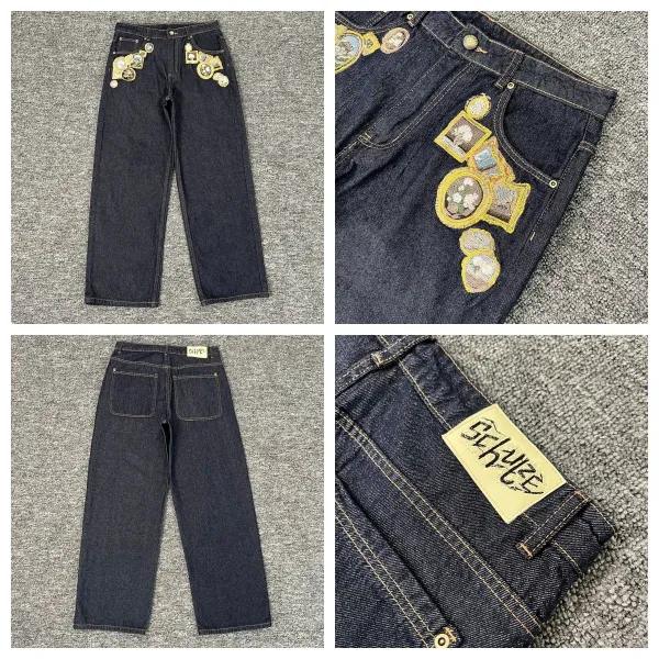 Schwarz Gallery Patchwork Distressed Jeans - 10