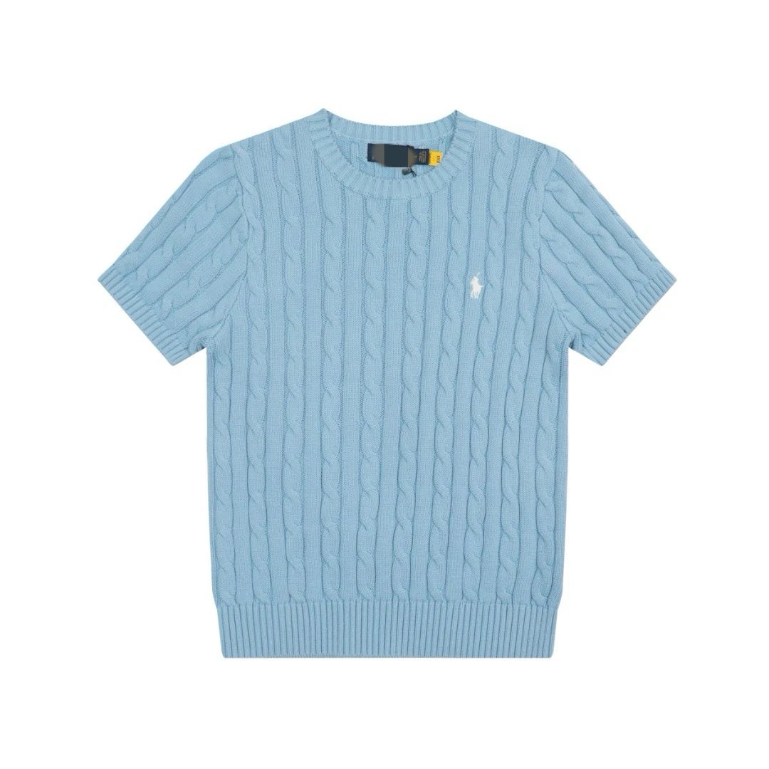 Cable Knit Crew Neck T-Shirt photo 4