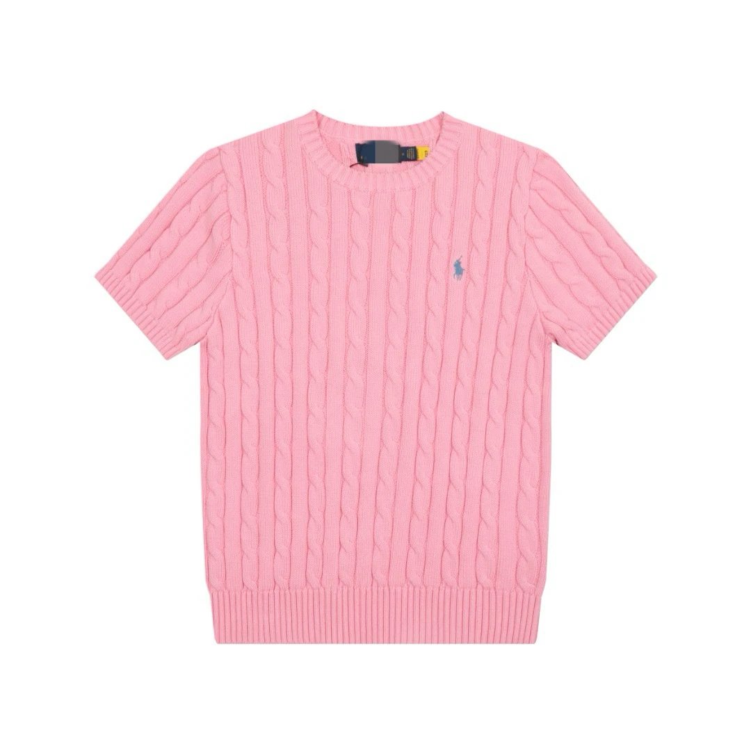 Cable Knit Crew Neck T-Shirt photo 5