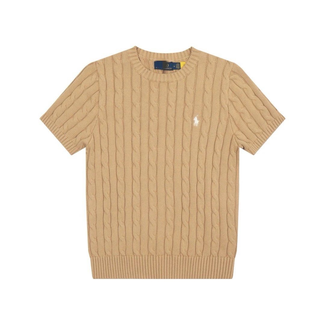 Cable Knit Crew Neck T-Shirt photo 7