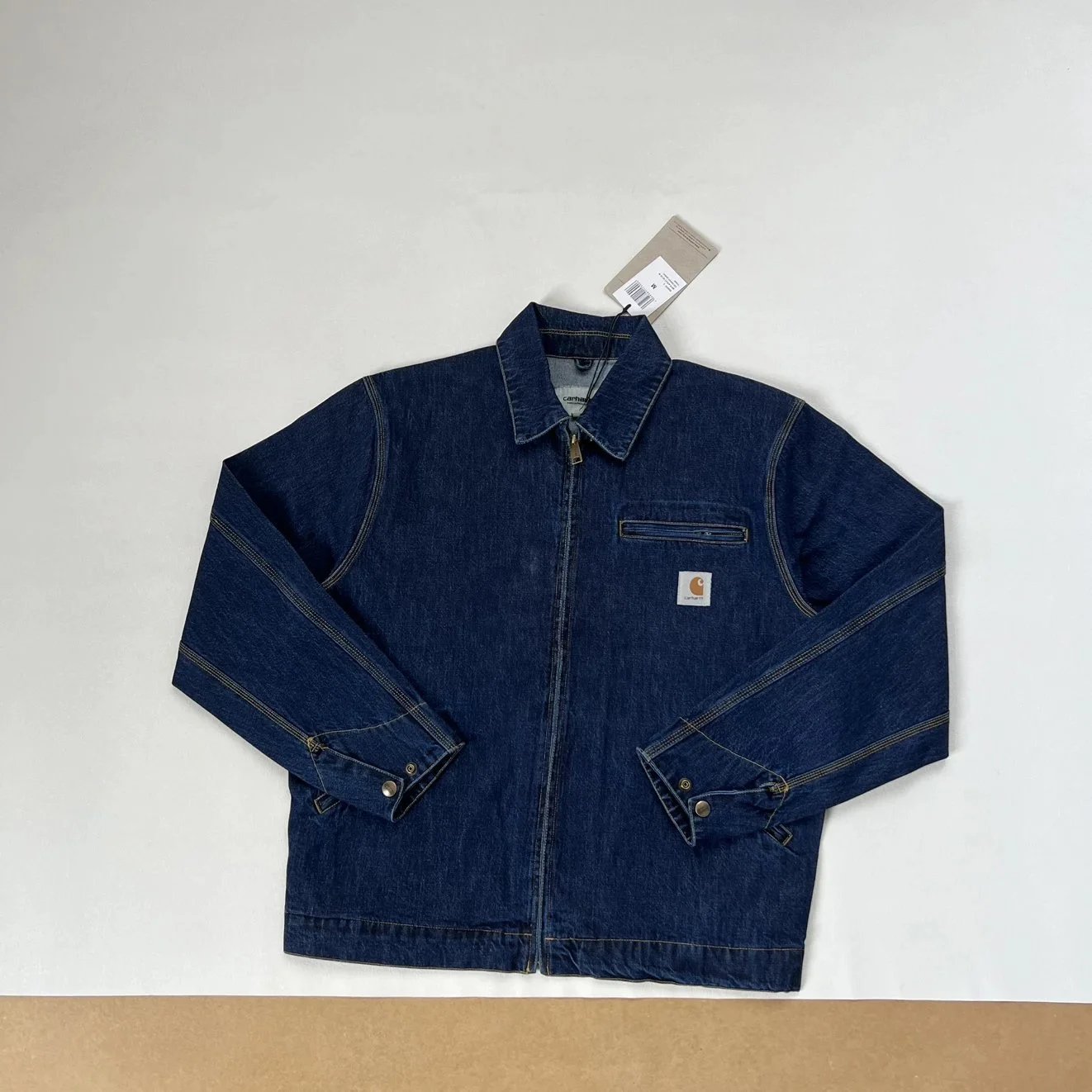 Carhartt WIP Detroit Jacket Light Wash Denim Jacket - 17