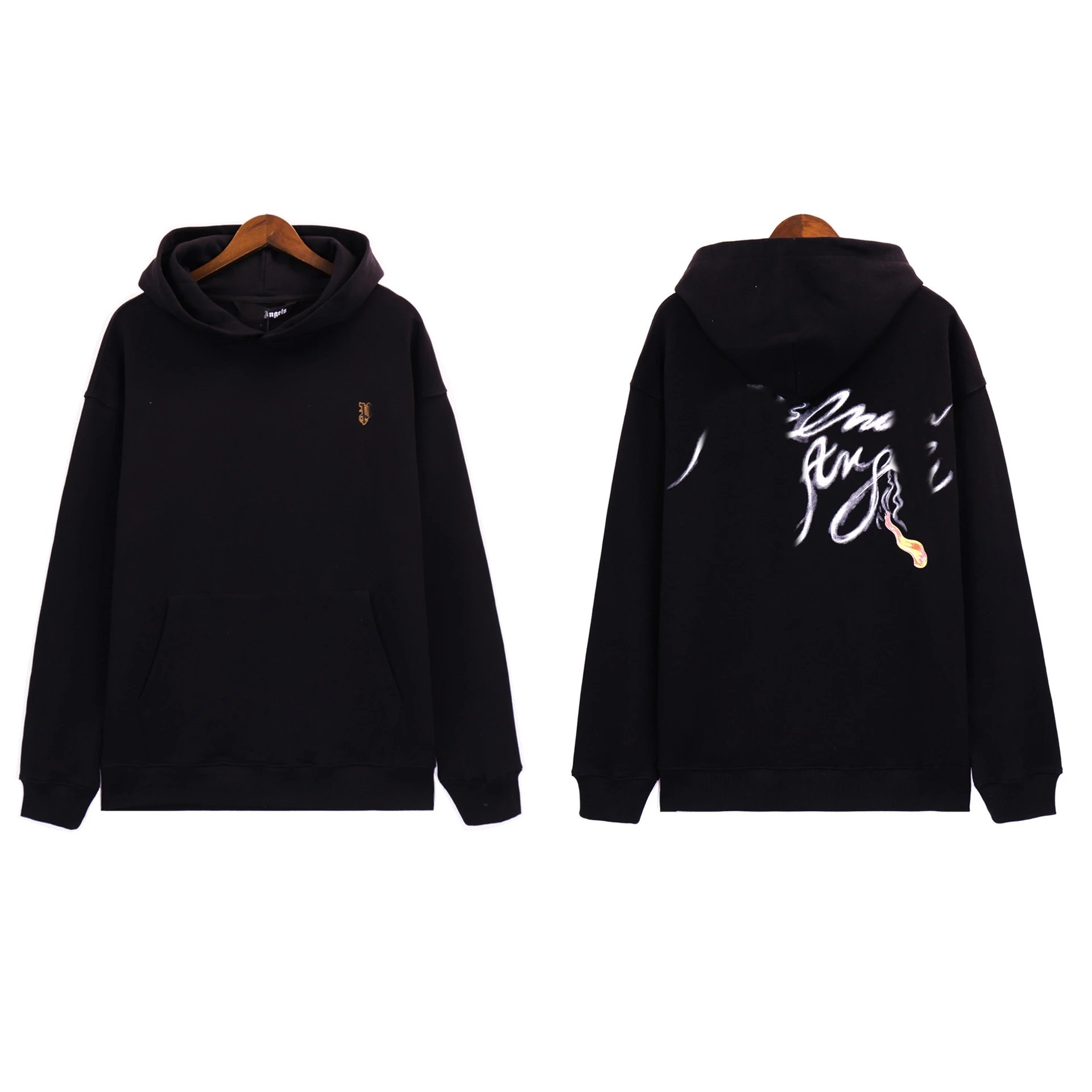 Spray Logo Print Hoodie photo 2