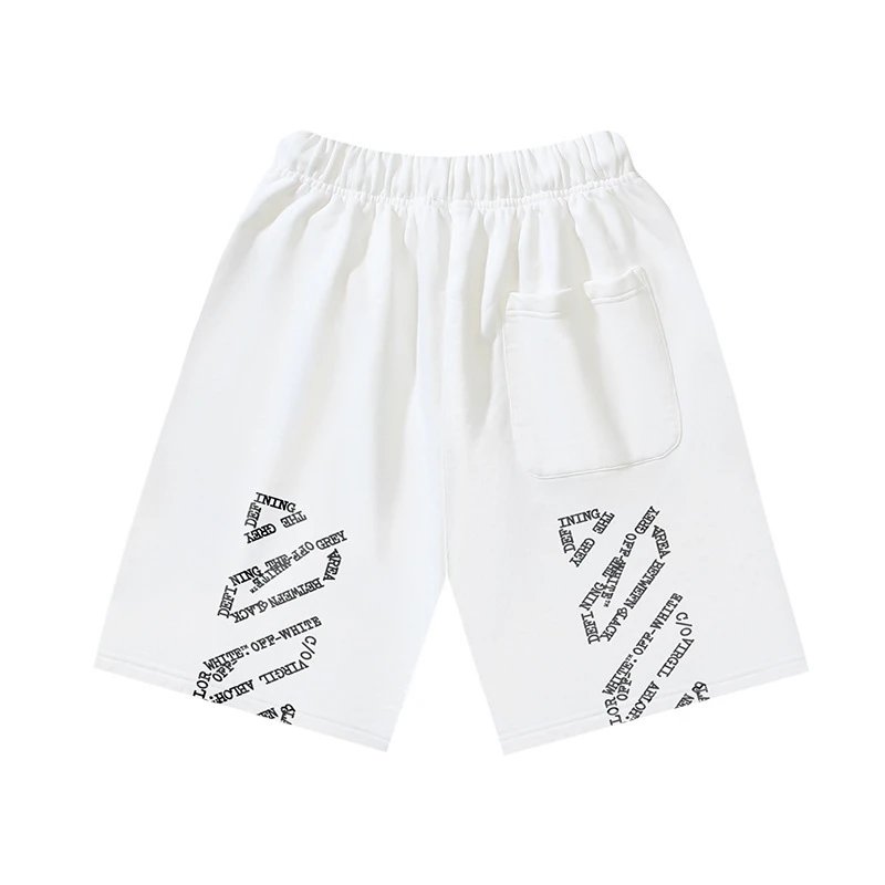 Brushed Cotton Terry Arrow Print Shorts photo 3