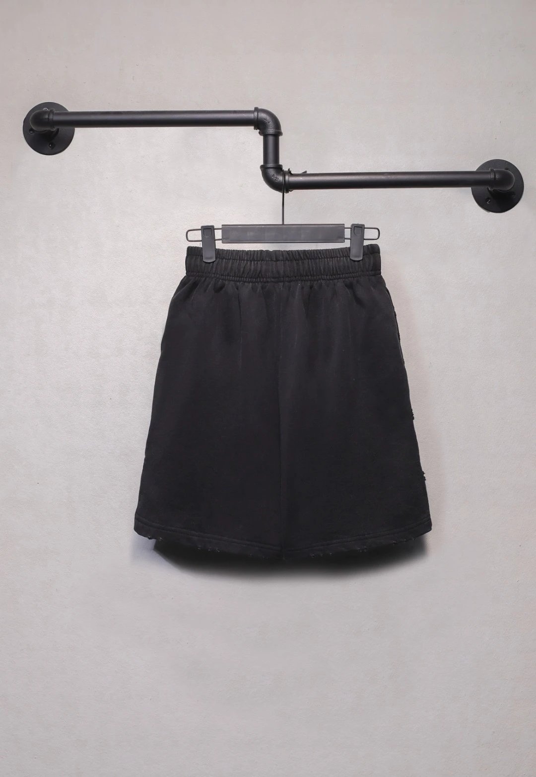 Balenciaga x BALENCIAGA Flame Logo Black Sweat Skirt - 4