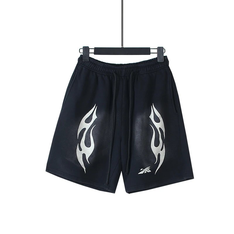 Washed distressed beach shorts photo 6