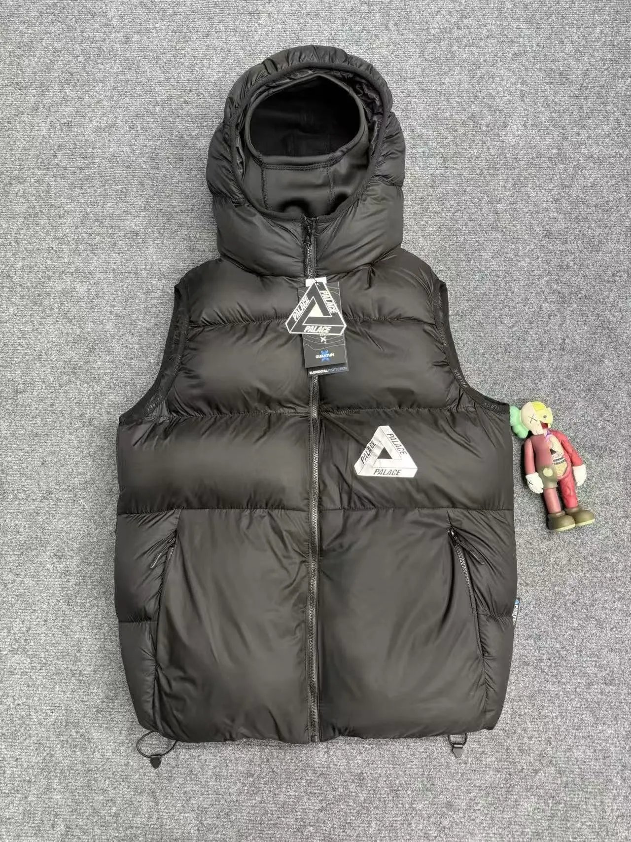 Collaborative Zip Letter Print Hoodie Vest Unisex photo 3
