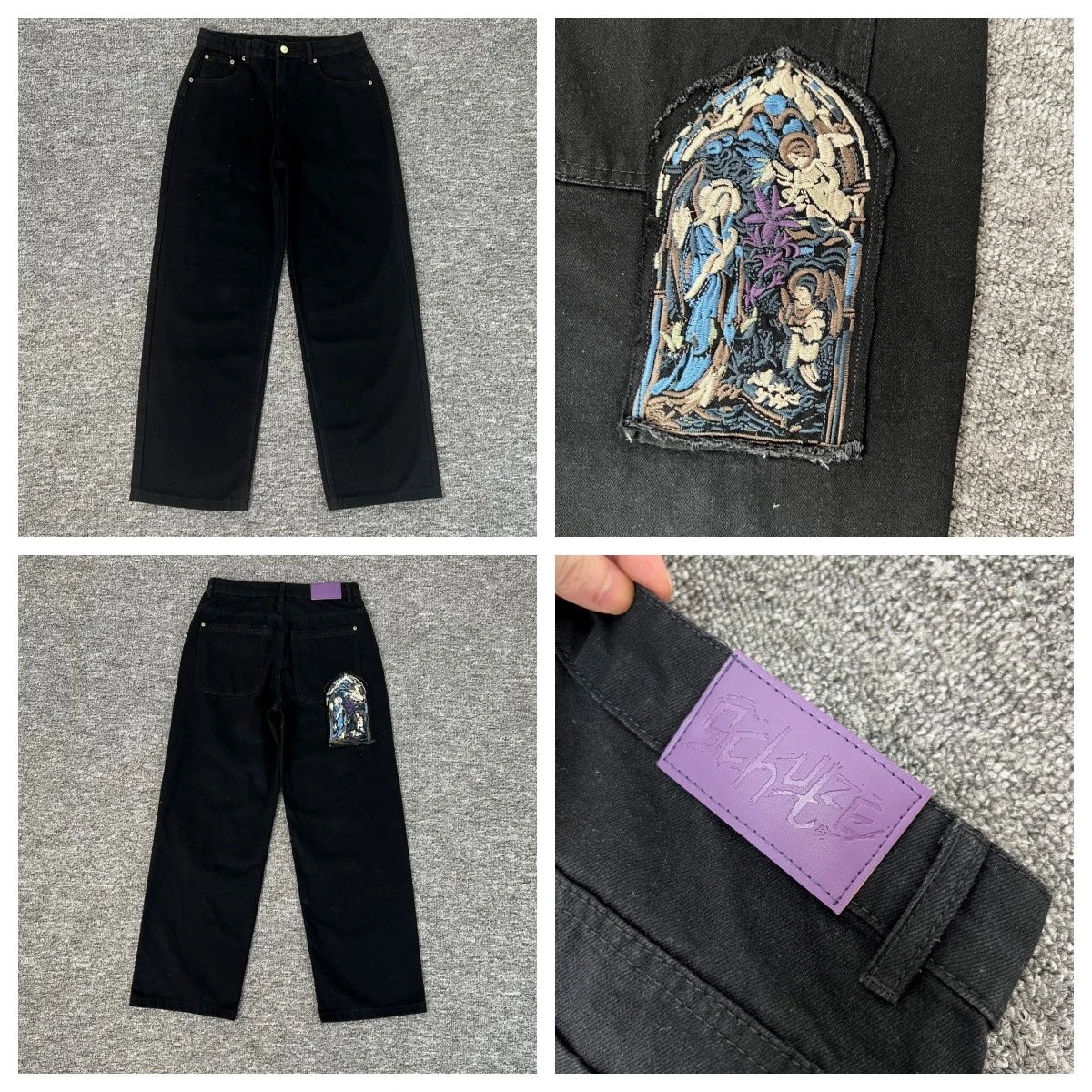 Schwarz Gallery Patchwork Distressed Jeans - 3