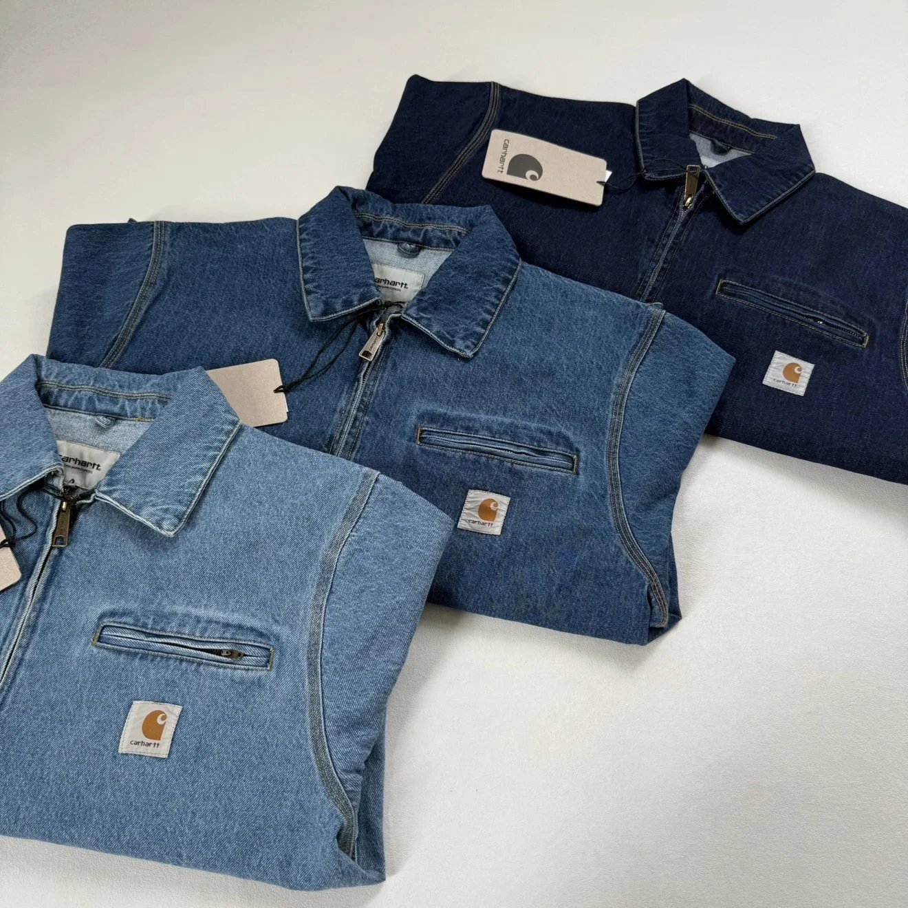 Carhartt WIP Detroit Jacket Light Wash Denim Jacket - 15