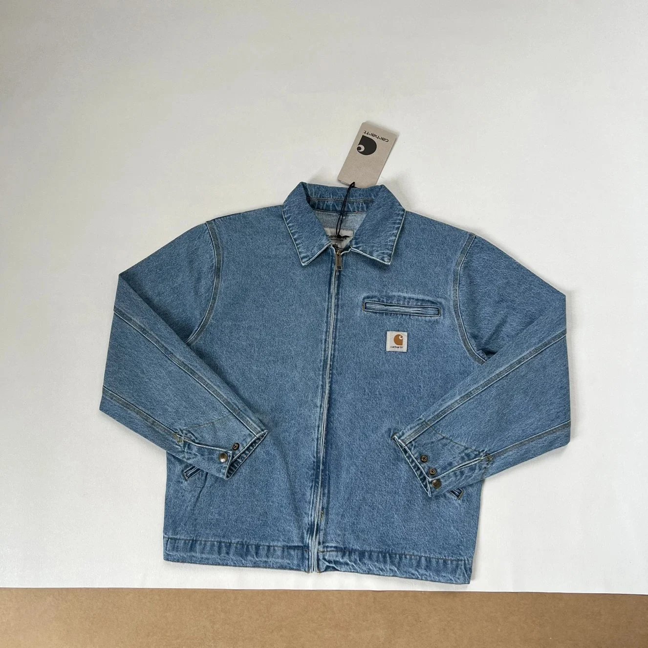 Carhartt WIP Detroit Jacket Light Wash Denim Jacket - 23